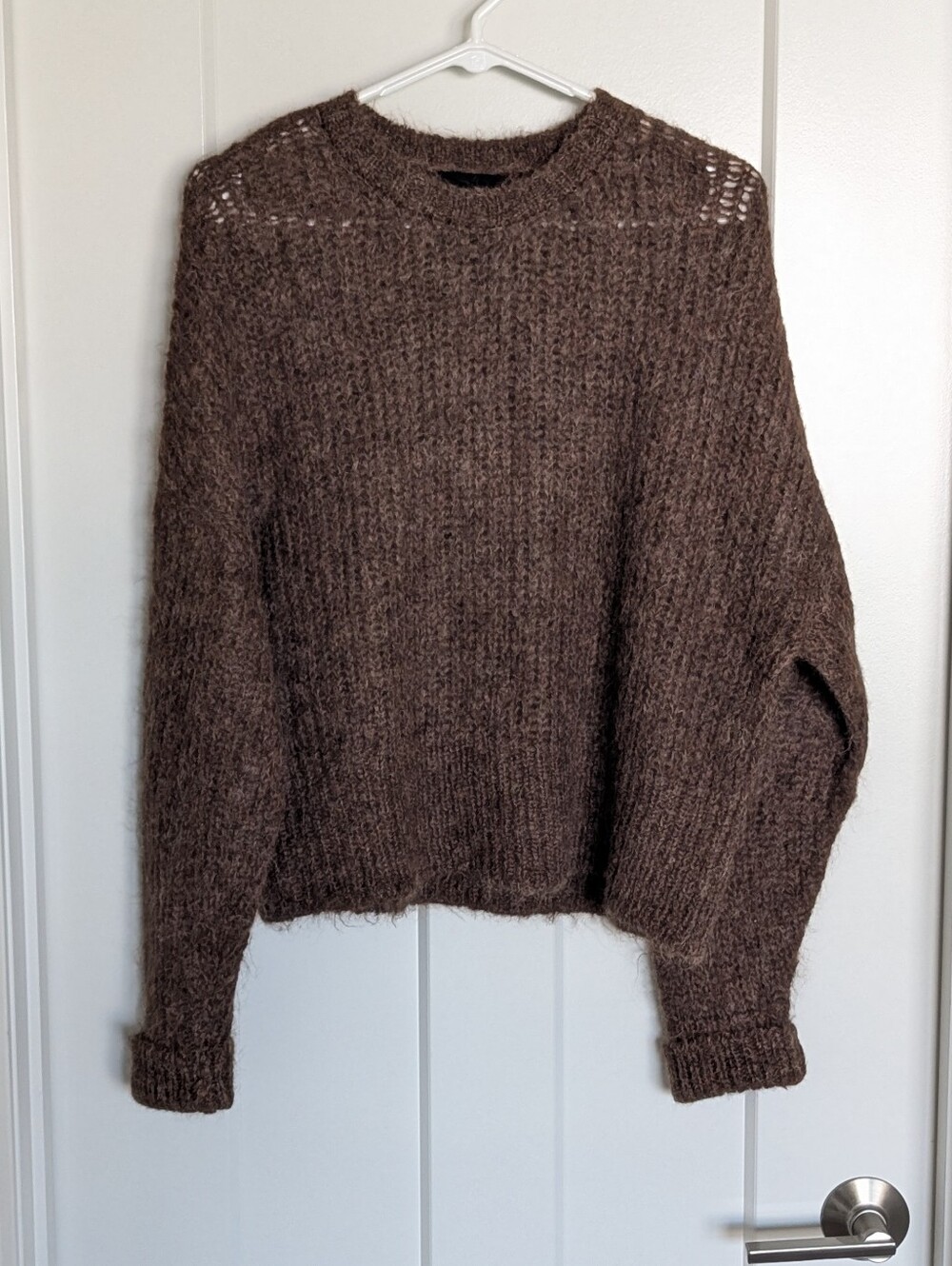 Atelier Delphine Bailey Top Suri Alpaca Sweater - Brown sz L